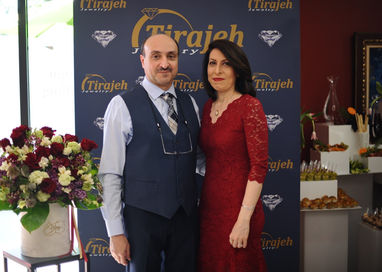 Majid Azami and the Tirajeh Jewelry family in Laguna Niguel